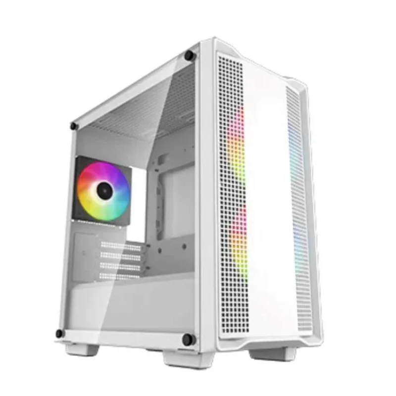 DEEPCOOL Case CC360 WH ARGB, mATX, Průhledná bočnice, 3x 120mm Fan, bílá (R-CC360-WHAPM3-G-1)