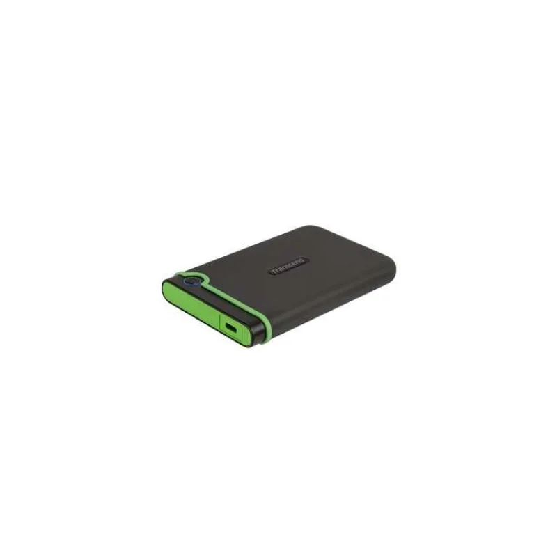 TRANSCEND 4TB StoreJet 25M3C SLIM, 2.5”, USB-C (3.1 Gen 1) Externí Anti-Shock disk, tenký profil, šedo/zelený (TS4TSJ25M3C)