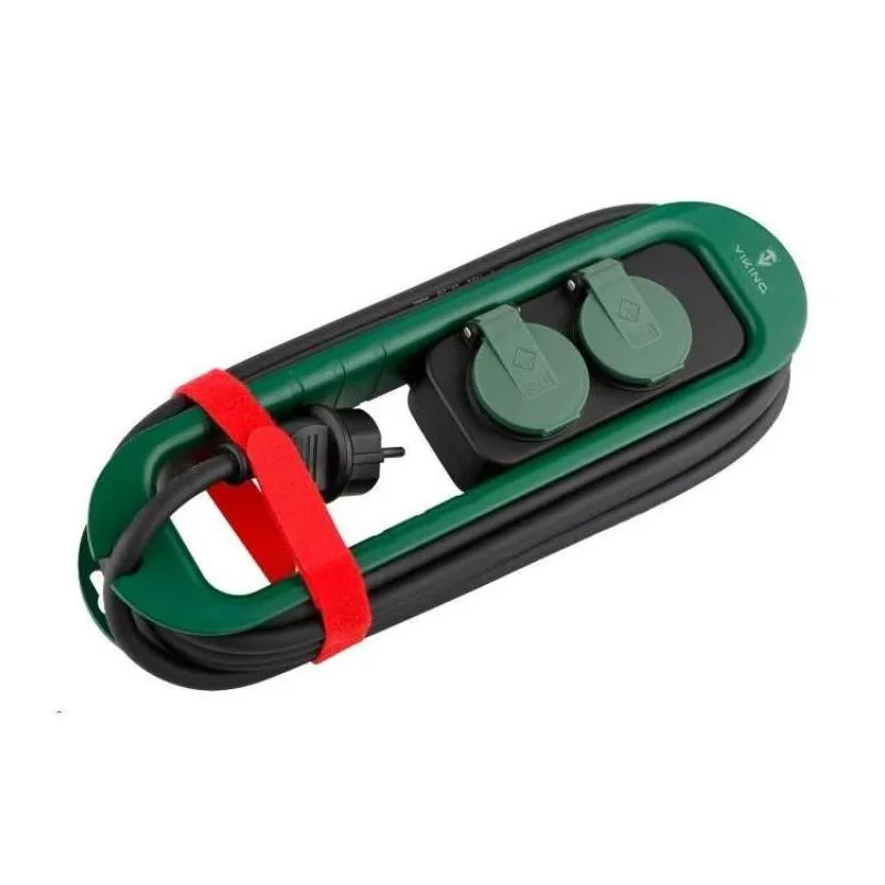 Viking síťová prodlužovací zásuvka R247, 2x AC 230V, IP44, délka 4,7 m (VR247)