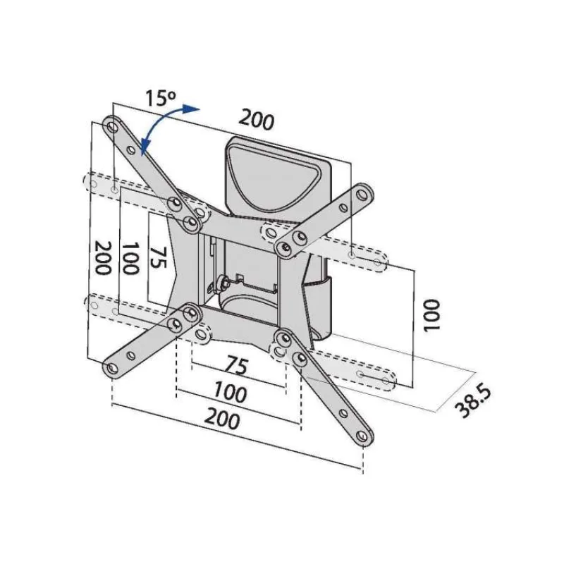 TB TV wall mount TB-152 up to 42", 20kg max VESA 200x200 (TB-152)