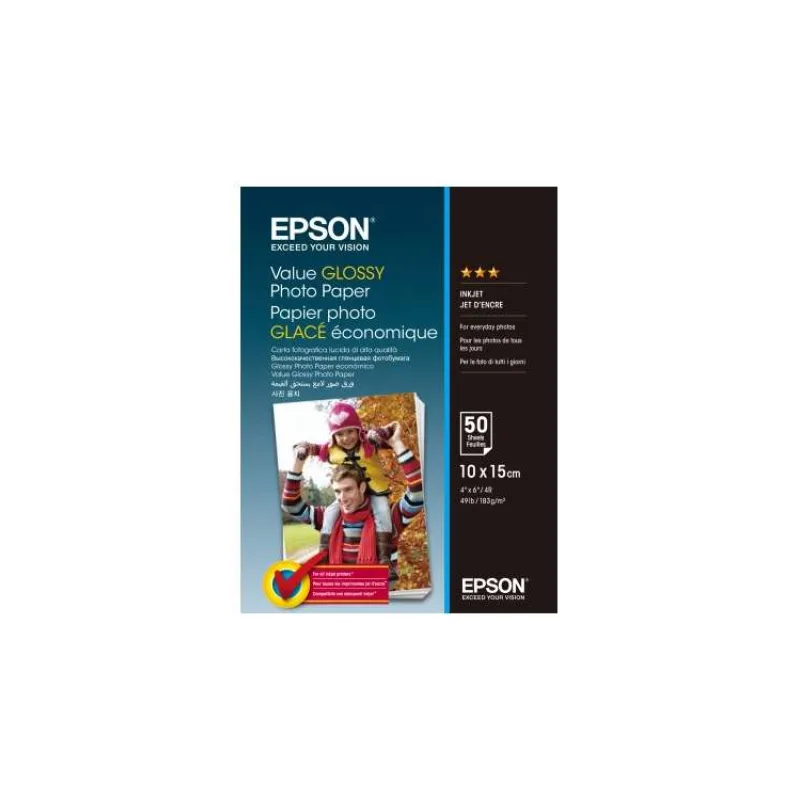 EPSON Value Glossy Photo Paper 10x15cm 50 sheet (C13S400038)