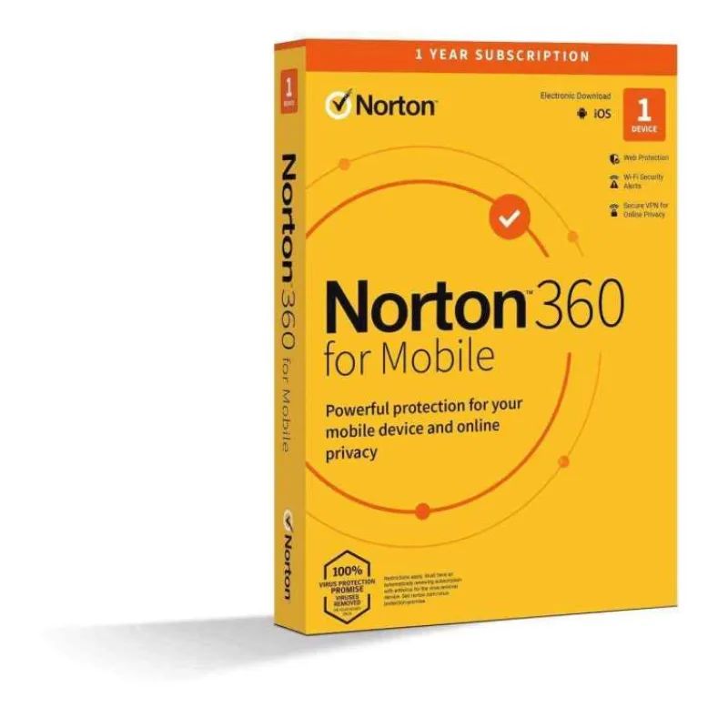 NORTON 360 MOBILE 1 používateľ pre 1 zariadenie na 1 rok ESD (21426893)