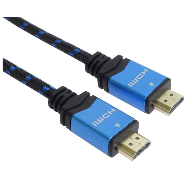 PremiumCord Ultra HDTV 4K@60Hz kábel HDMI 2.0b kovové + pozlátené konektory 1m bavlnený plášť (kphdm2m1)
