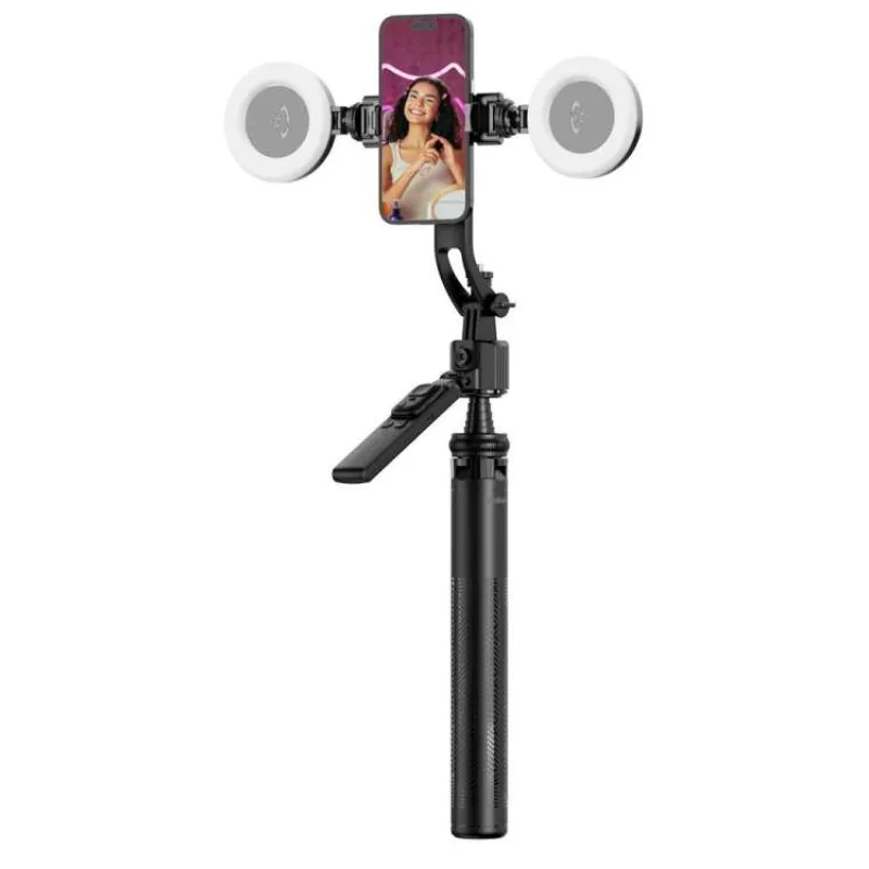 Rollei Stativ Easy Creator Quadpod LED-Kit/ 26946/ AI Tracking: Inteligentní rozpoznávání obličeje (26946)