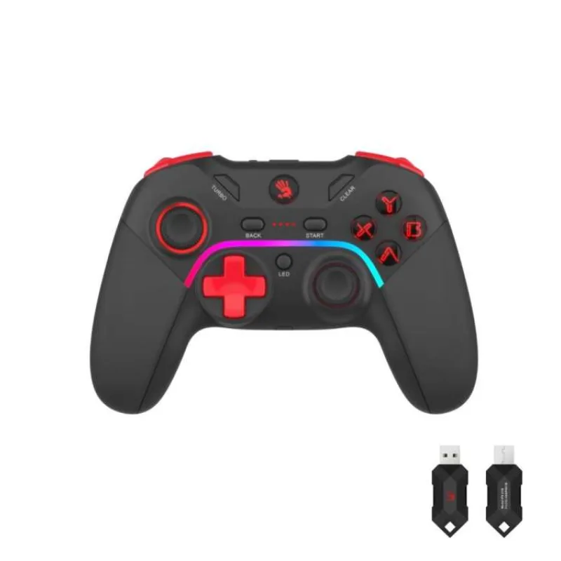 A4tech Bloody GPW70, gamepad, RGB, Dual mode 2,4G+USB, černá (GPW70-BK)