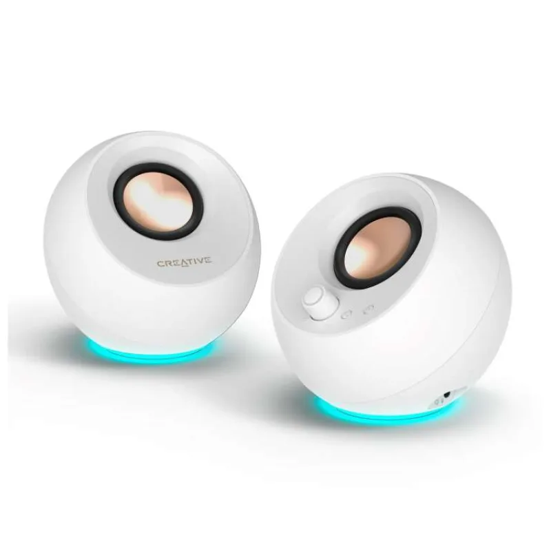 Creative repro Pebble Pro - mobilní reproduktor - bílý (51MF1710AA003)