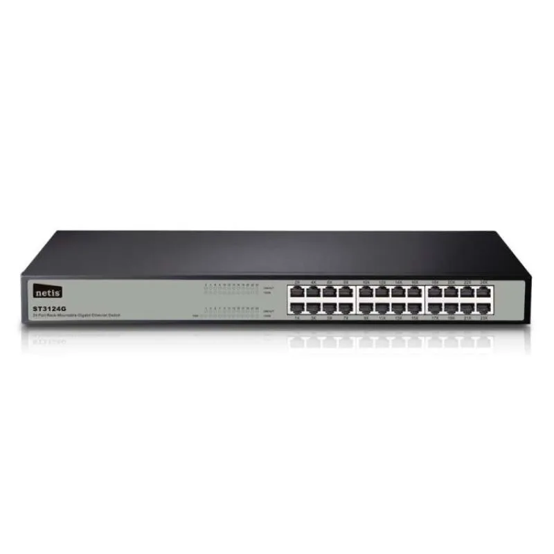 STONET by NETIS ST3124GS GBit switch / 24x 10/100/1000Mbps / 24port rack kovový (ST3124GS)
