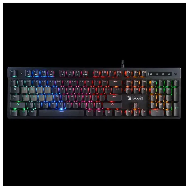 A4tech Bloody Klávesnice B500N, herní klávesnice, mechanická, drátová, Mecha-Like Switch, CZ/SK, Černá (B500N-BK)