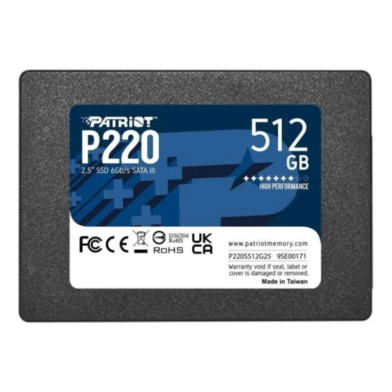 PATRIOT P220/512GB/SSD/2.5"/SATA/3R (P220S512G25)