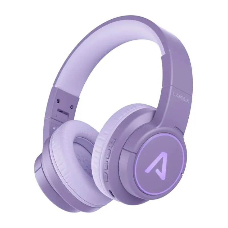 LAMAX GlowKid1 - dětská náhlavní sluchátka - pink (LXGLOKIDPA)