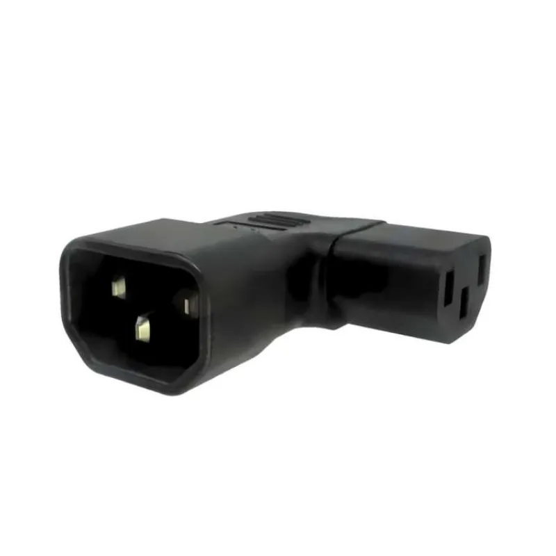 Adaptér úhlový na stranu IEC C13 na IEC C14 napětí 230V, 10A (kpsr-08)