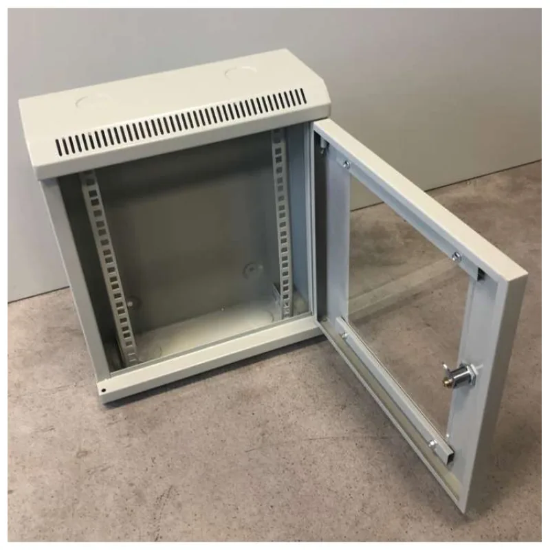 10" rack jednodielny 9U/140 DATACOM Šedý Skl. dv. (7022)