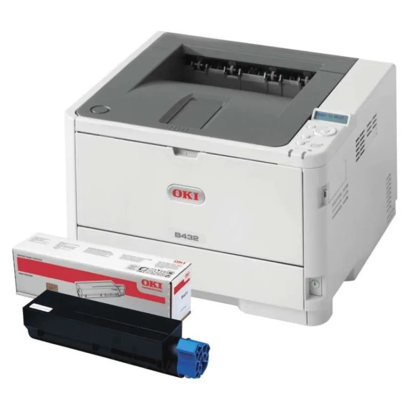 OKI B432dn A4, čb, 1200x1200, 40 ppm, USB 2.0, PCL6+PS3, duplex, síť (45762012)