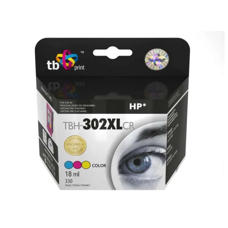 Ink. kazeta TB kompat. s HP F6U67AE, reman. (TBH-302XLCR)