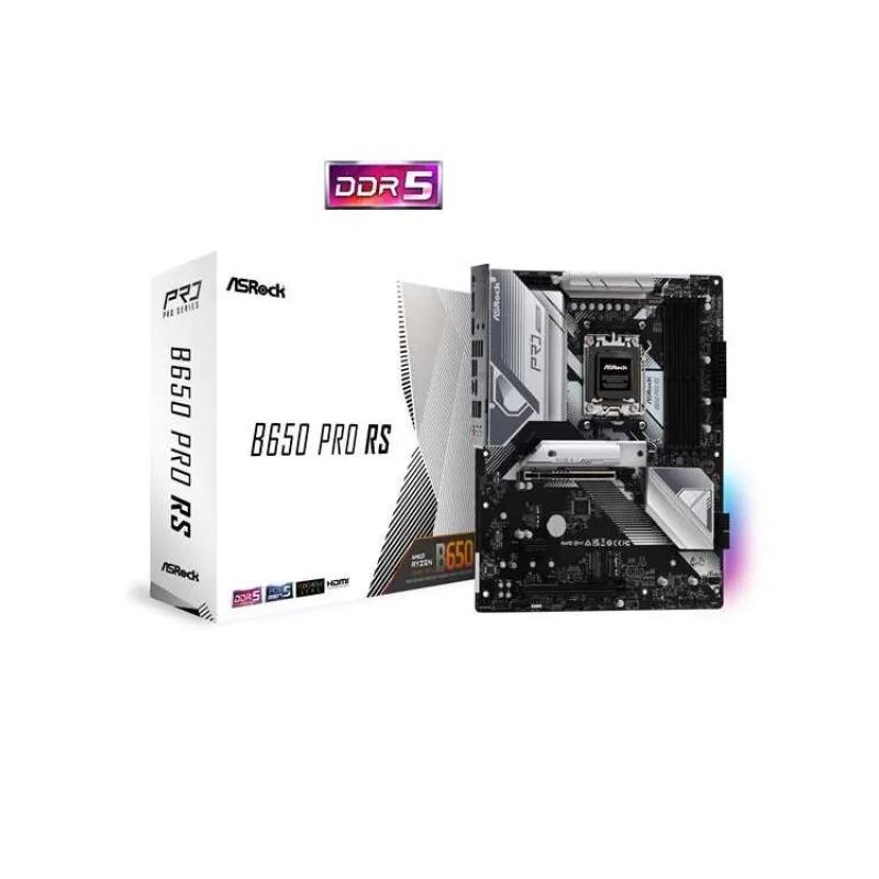 ASRock B650 Pro RS / AMD B650 / AM5 / 4x DDR5 DIMM / 3x M.2 / HDMI / DP / USB-C / ATX (B650 PRO RS)
