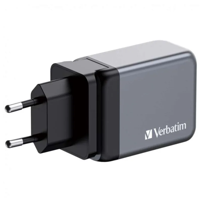 VERBATIM GaN Nabíječka do sítě GNC-65, 65W, 2x USB-C, 1x USB (32201)