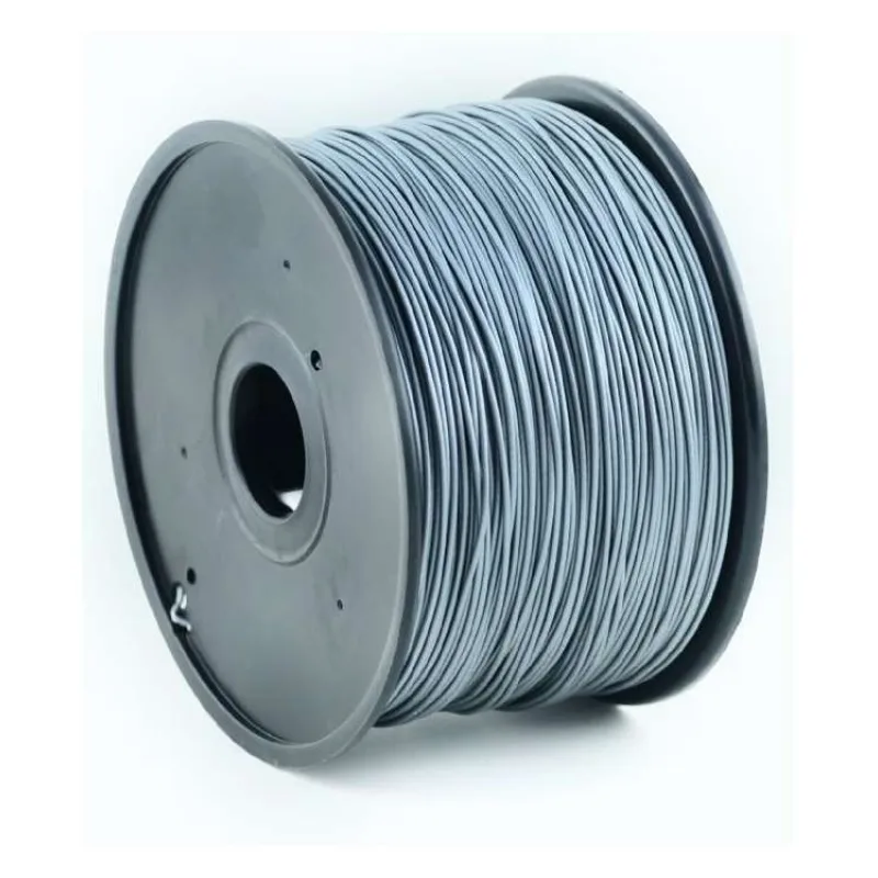 Tlačová struna (filament) GEMBIRD, ABS, 1,75mm, 1kg, strieborná (3DP-ABS1.75-01-S)