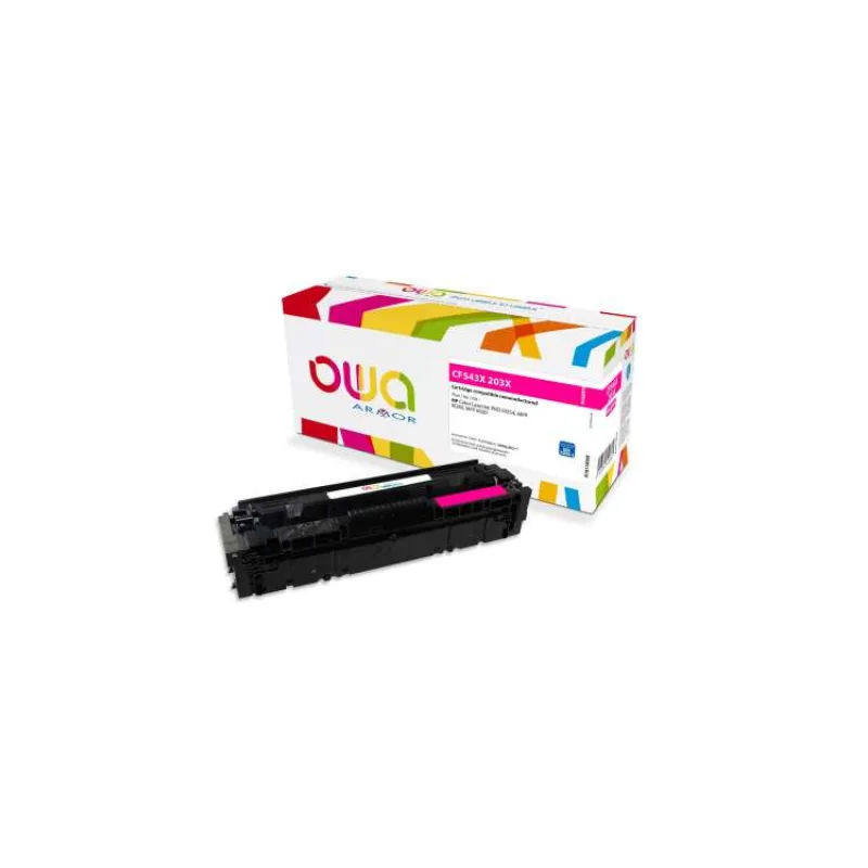 OWA Armor toner pre HP Color LaserJet Pro M254, M280, M281,203X M,2500 ks.červená/magenta (CF543X M) (K18118OW)