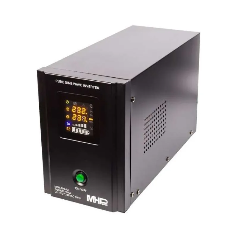 MHPower záložní zdroj MPU-700-12, UPS, 700W, čistý sinus, 12V (MPU-700-12)