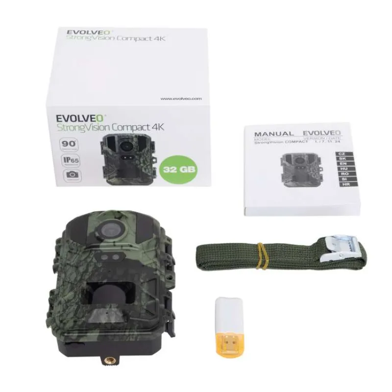 EVOLVEO StrongVision Compact 4K, fotopasca/časozberná kamera 32GB (CAM-COMPACT)