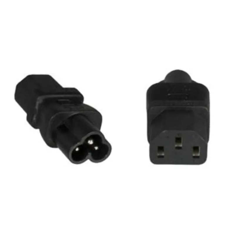 PremiumCord Adaptér IEC C13 female na IEC C6 male "trojlístek" napětí 230V, 2.5A (kpsr-02)