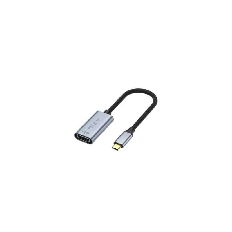 USB adaptér Maxlife MXHC-01, USB typ C - HDMI (MHL) 4K 60Hz, čierny (OEM0002458)