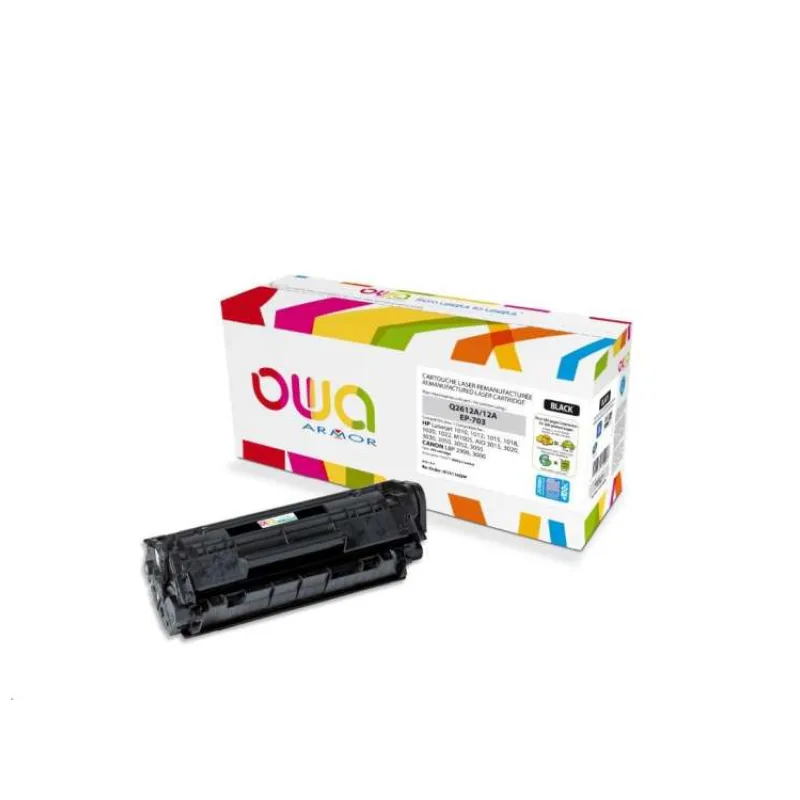 OWA Armor toner kompatibilný HP LJ 101x, Q2612A, JUMBO, 4000st, čierna/black (K15116OW)