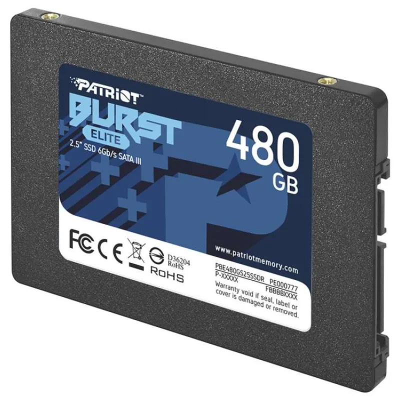PATRIOT Burst Elite/480GB/SSD/2.5"/SATA/3R (PBE480GS25SSDR)