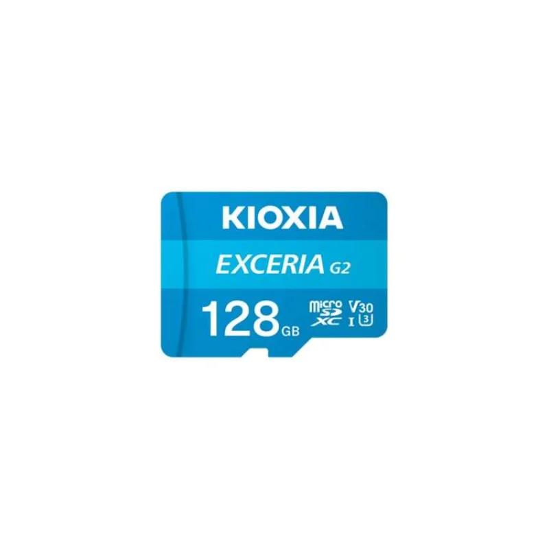 KIOXIA microSDXC Karta EXCERIA G2 128GB, UHS-I U3 V30, s Adaptérem (LMEX2L128GG2)