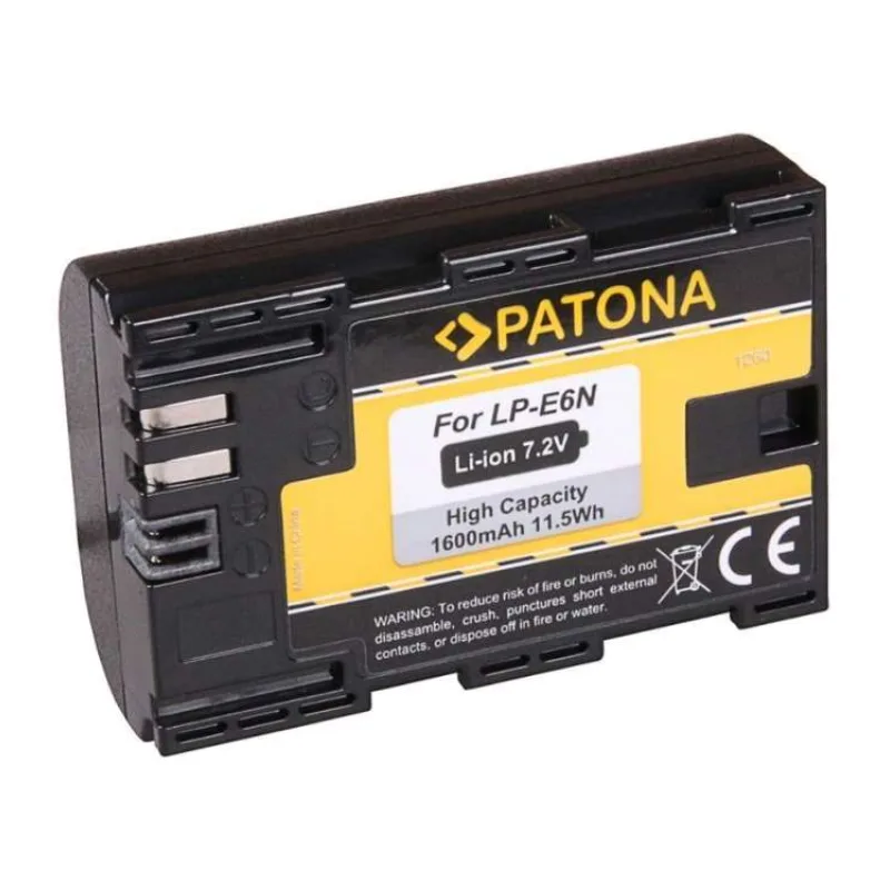 PATONA baterie pro foto Canon LP-E6/LP-E6N 1600mAh Li-Ion (PT1260)