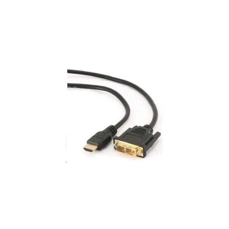 Gembird kábel HDMI (M) na DVI (M), pozlátené konektory, 3m, čierny, bulk balenie (CC-HDMI-DVI-10)