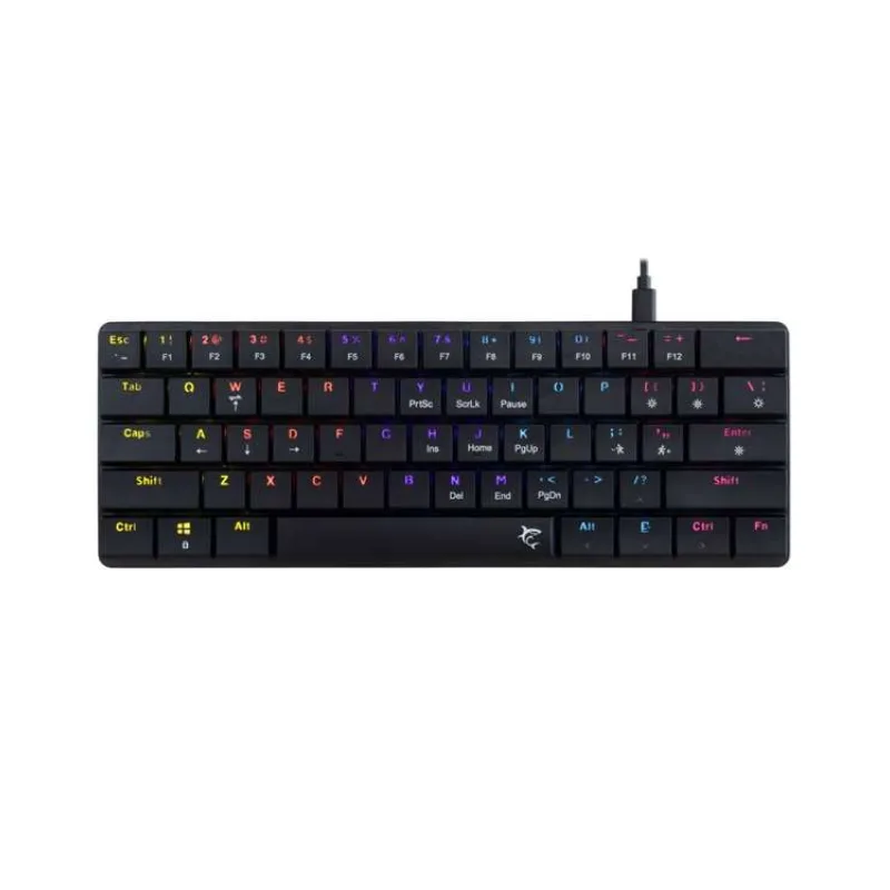 White Shark Mechanical gaming keyboard NAGAMAKI, US, red switch, black (NAGAMAKI-B-US-RED.SW)