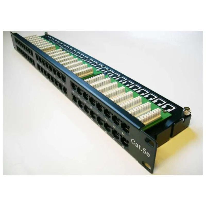 DATACOM Patch panel 48p. Cat5e 1U BK 8x6p. Modul, UTP, 19" (3004)