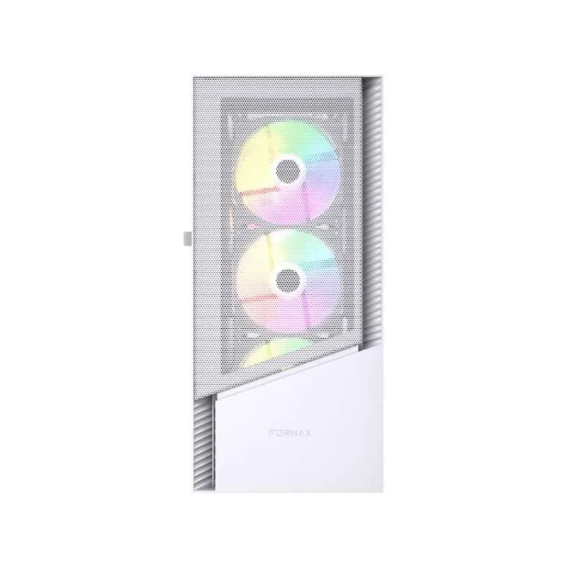 GEMBIRD Fornax 4300W/Midi Tower/Transpar./Biela (CCC-FC-4300W)