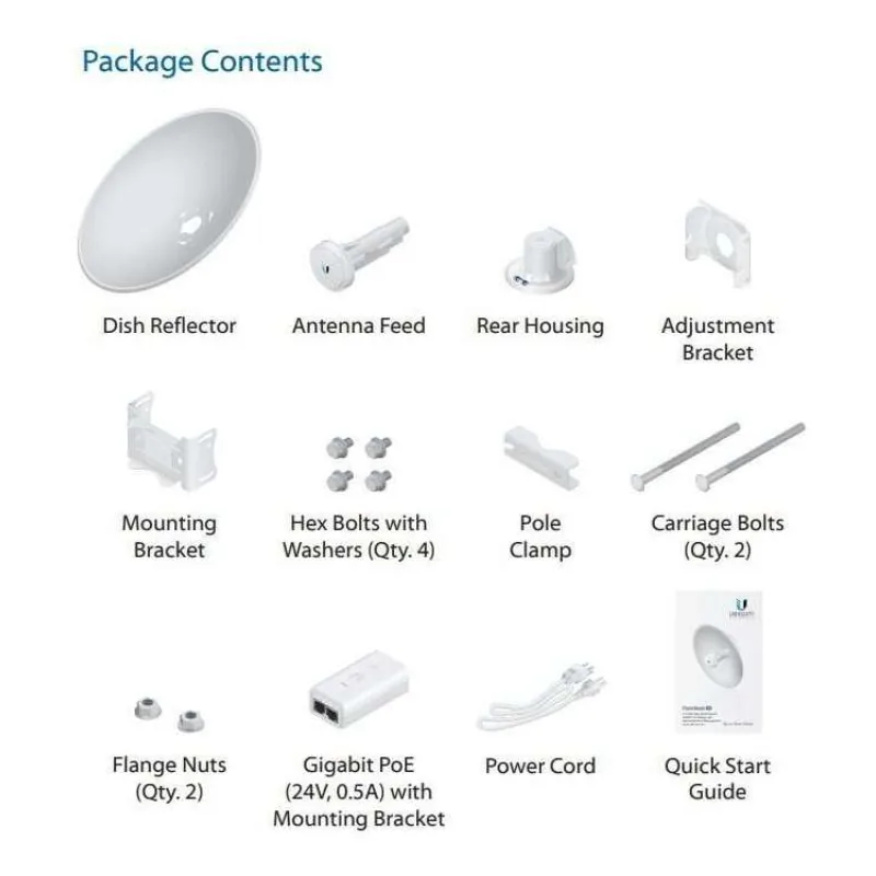 Ubiquiti PowerBeam 2AC, 2.4GHz MIMO, 18dBi (PBE-2AC-400)