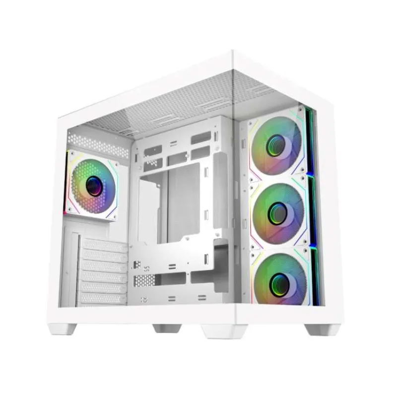 Cooler Master case Elite 681, ATX, Průhledná bočnice, 4x 120mm ARGB Fan, Bílá (E681-WHNN-S00)