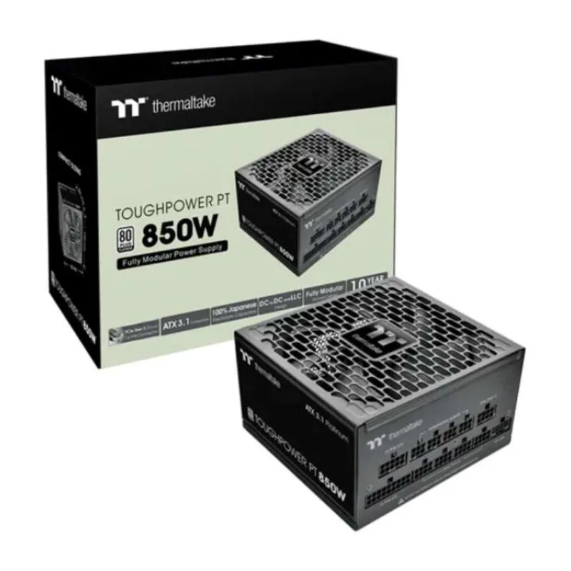 THERMAL TAKE zdroj 850W Toughpower PT, 120mm, Plně modulární, 80+ Platinum, černá (PS-TPP-0850FNFAPE-1)
