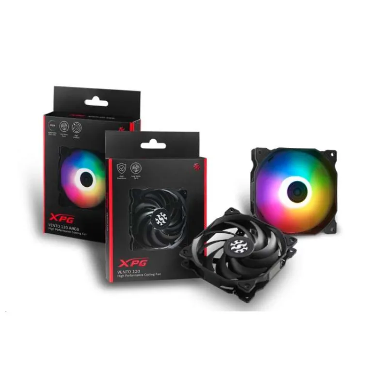 Adata XPG Vento R 120mm fan RGB čierny PWM (VENTOR120ARGBPWM-BKCWW)