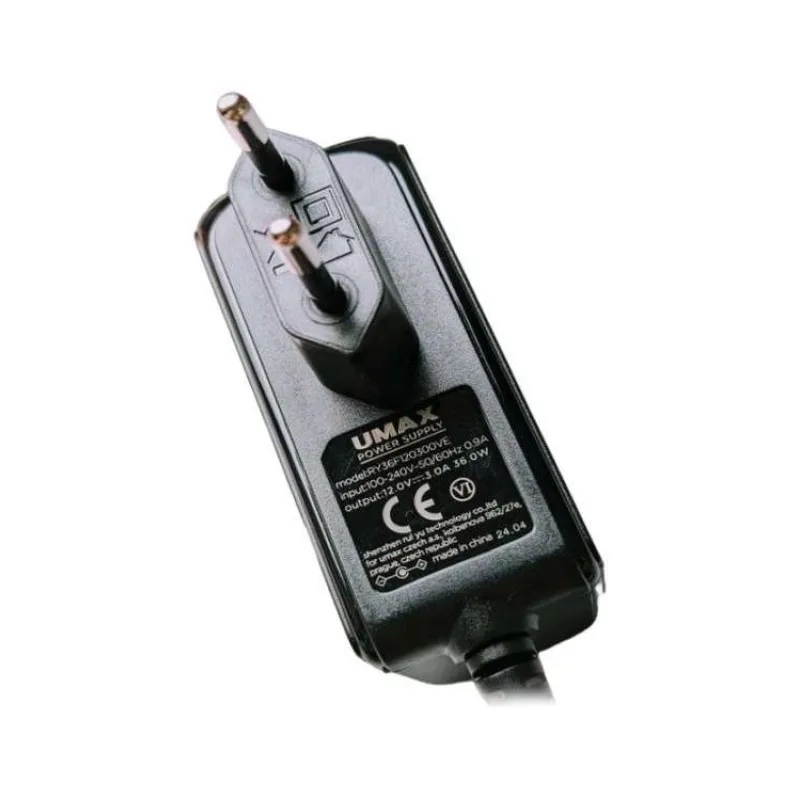 UMAX napájecí adaptér 12V / 3A pro notebook VisionBook/ konektory 3,5 mm x 1,35 mm (UMMS0013)