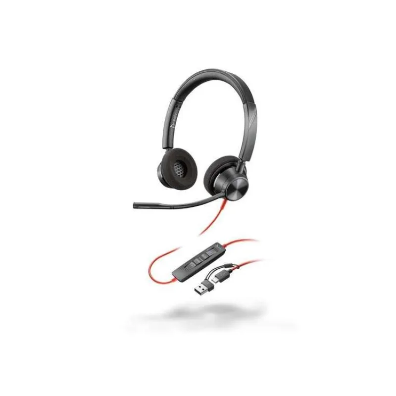 Poly Blackwire 3320 MS Teams náhlavní souprava, USB-C/A adaptér, stereo (8X220AA)