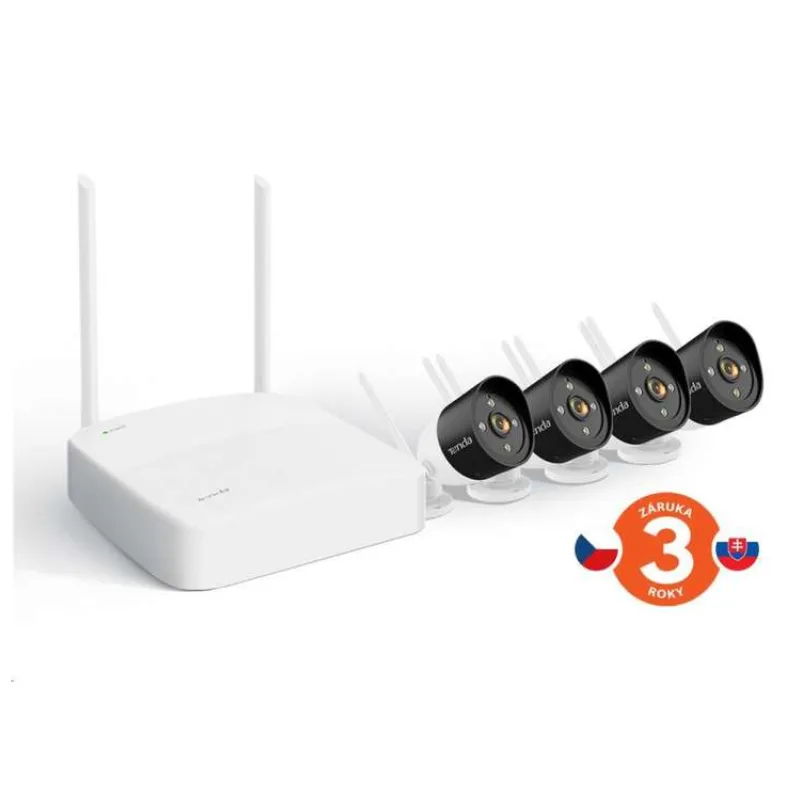 Tenda K4W-3TC - kamerový WiFi set, 4x IP 2K kamera, NVR rekordér, zvuk, noční vidění (K4W-3TC)