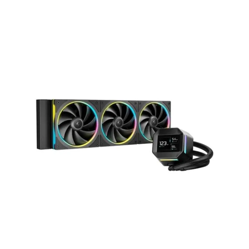 DEEPCOOL Vodní chladič LM360, ARGB, 3x 120mm, AM5, LGA1851, černá (R-LM360-BKDMMC-1)