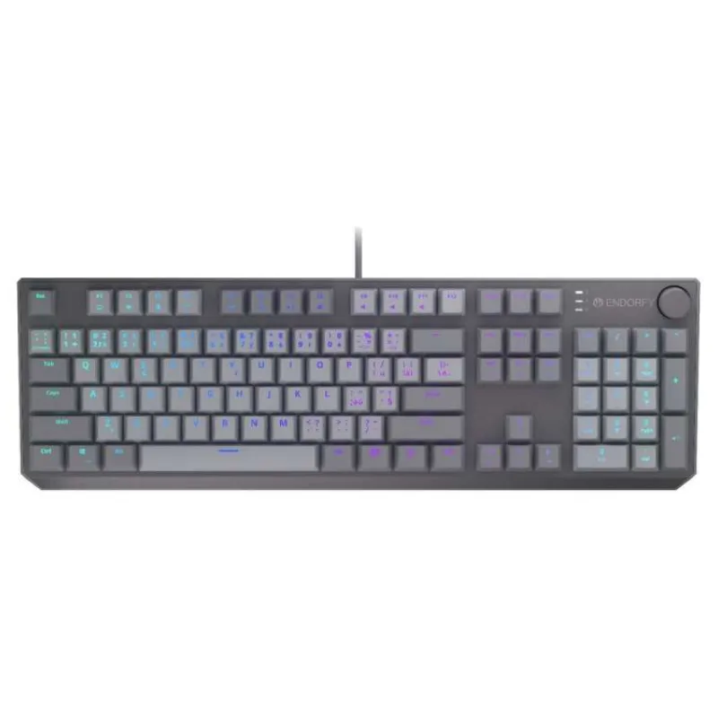 Endorfy mechanická klávesnice Thock V2 / drátová / ARGB / red sw. / USB / num. kl. / CZ/SK layout (EY5C015)