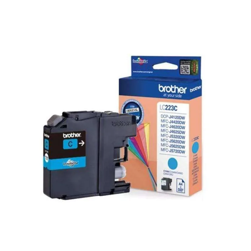 kazeta BROTHER LC-223 Cyan MFC-J4420DW/J4620DW/J5320DW/J5620DW/J5720DW (550 str.) (LC223C)