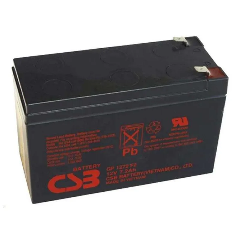 CSB 12V 7,2Ah olověný akumulátor (12V/7,2Ah - Faston 250) (PBCS-12V007,2-F2A)