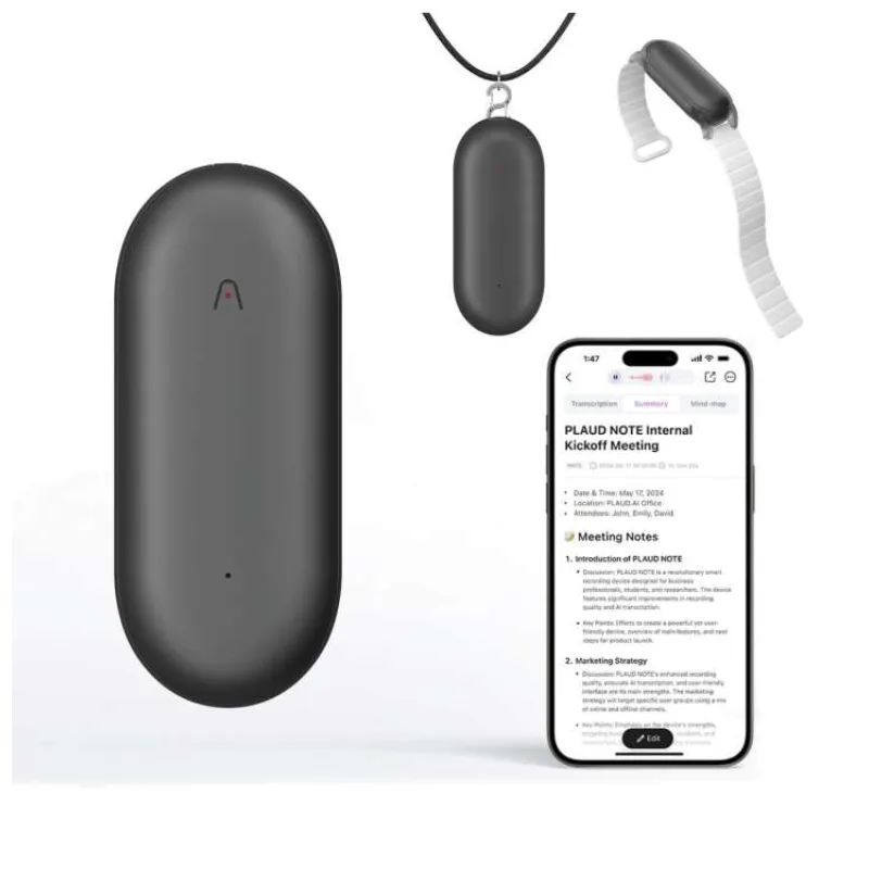 PLAUD Note Pin Grey - AI hlasový záznamník (2025) (PLAUD NotePin Cosmic Gray (2025))