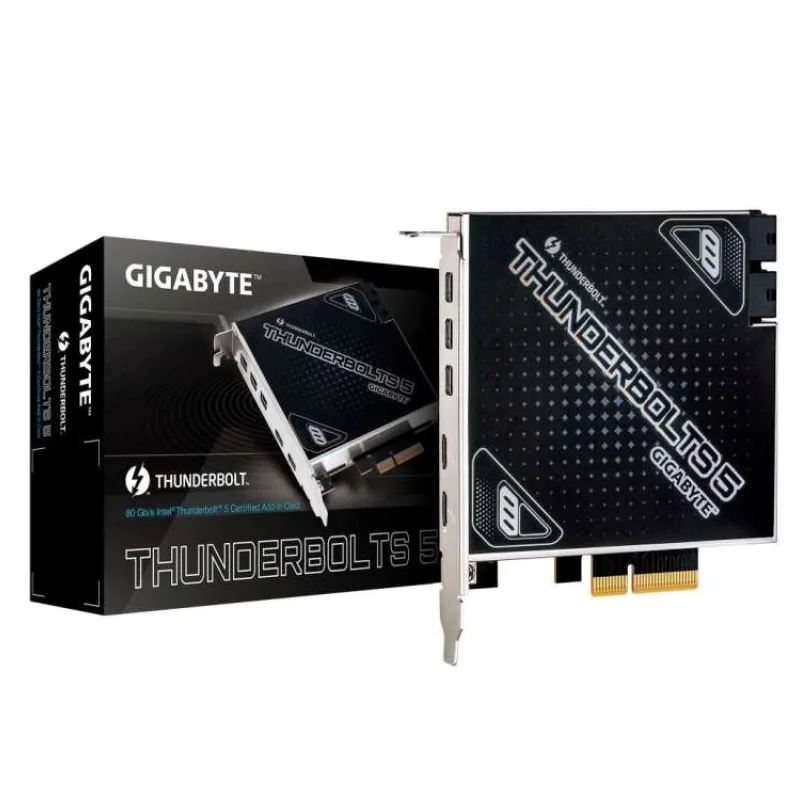 GIGABYTE rozšiřující karta Thunderbolts 5, PCIe 4.0x4, 3xMini-DP (THUNDERBOLTS 5)
