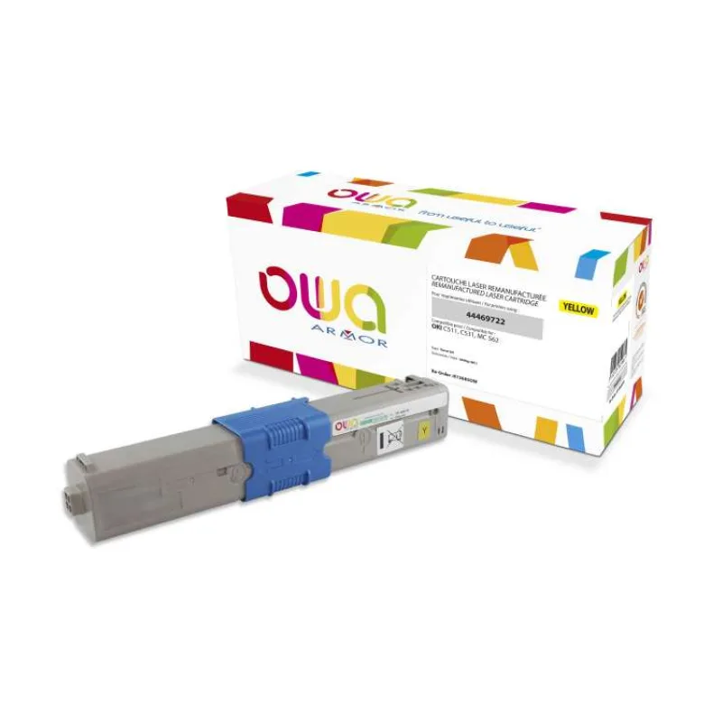 OWA Armor toner kompatibilný s OKI 44469722, 5000st, žltá/yellow (K15685OW)