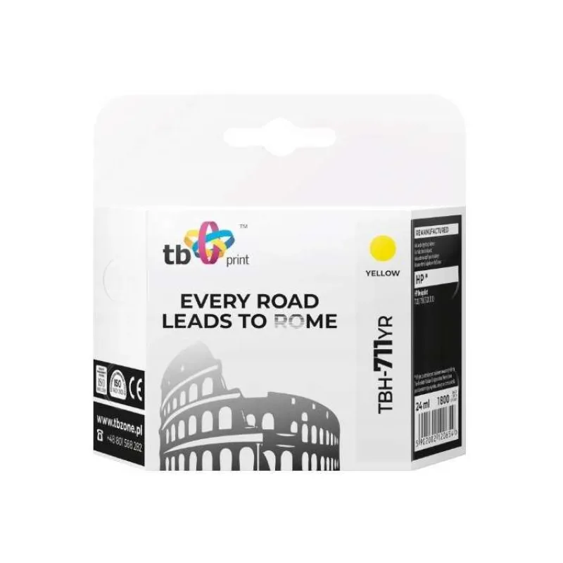 Ink. kazeta TB kompat. s HP TBH-711YR YE (TBH-711YR)