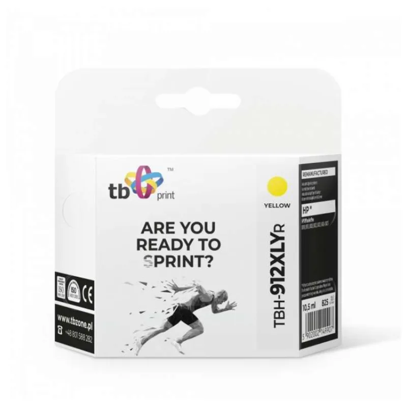 Ink. kazeta TB kompat. s HP OfficeJet Pro 8025 912XL, YE reman. (TBH-912XLYR)